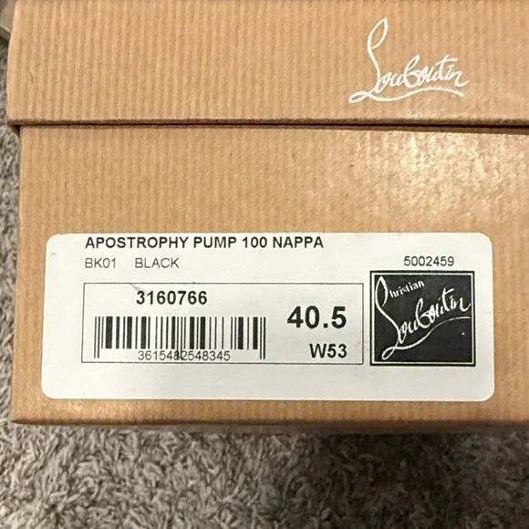 Christian Louboutin Black Heels with Signature Red Soles - Picture 10 of 11